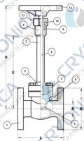 Криогенный запорный вентиль CAEN CRYO VCBS-1150 Криогенный запорный вентиль CAEN CRYO VCBS-1150