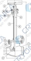 Криогенный запорный вентиль CAEN CRYO VCYS-800 Криогенный запорный вентиль CAEN CRYO VCYS-800