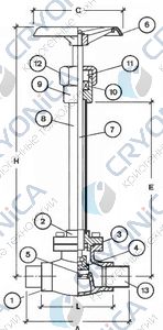 Криогенный запорный вентиль CAEN CRYO VCB 300 Криогенный запорный вентиль CAEN CRYO VCB 300