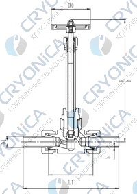 Криогенный запорный клапан CCK T452DA10-25 PN160