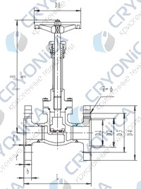 Криогенный запорный клапан CCK T357DA10-65 PN64