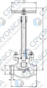 Криогенный запорный клапан CCK GLOBE DJ61F-40P
