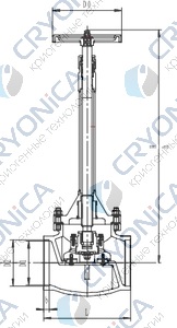 Криогенный запорный клапан CCK T325DA125-250 PN40
