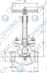 Криогенный запорный клапан CCK T330DJ50-100 PN40