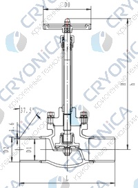 Криогенный запорный клапан CCK T328DJ50X-100X PN40