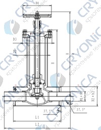 Криогенный запорный клапан CCK T328DJ10-80Z PN40