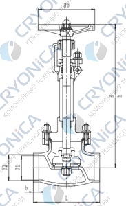 Криогенный запорный клапан CCK T326DA10-100 PN40