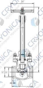 Криогенный запорный клапан CCK T335DA10-100 PN40