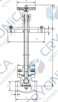 Криогенный запорный клапан блочный CCK T329DA10-100A~C PN40