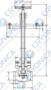 Криогенный запорный клапан блочный CCK T329DA10-100A~C PN40 Криогенный запорный клапан блочный CCK T329DA10-100A~C PN40