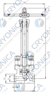 Криогенный запорный клапан CCK T551DA10-40 PN250