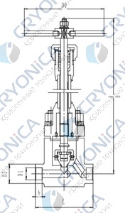 Криогенный запорный клапан CCK T651DA10-40 PN350