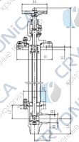 Криогенный запорный клапан блочный угловой CCK T151DL20-40 PN10