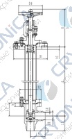 Криогенный запорный клапан блочный угловой CCK T151DL50-100 PN10