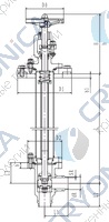 Криогенный запорный клапан угловой CCK T201DL32-40 PN16