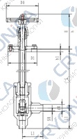 Криогенный запорный клапан угловой CCK T201DL10-15 PN16