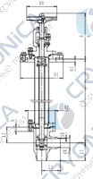Криогенный запорный клапан угловой CCK T211DL20-40 PN16