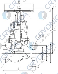 Запорный клапан CCK T251J25-80 PN25