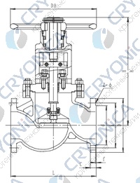 Запорный клапан CCK J41F-25T DN200-300