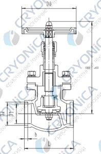 Запорный клапан CCK T335A10-100 PN40