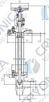 Криогенный запорный клапан угловой CCK T361DL20-40 PN10
