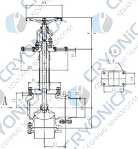 Криогенный запорный клапан угловой CCK T171DB125-200 PN10