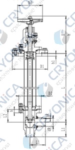 Криогенный запорный клапан угловой CCK T301DB20-40 PN40