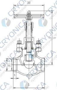 Запорный клапан CCK T325B20-100 PN40