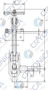 Криогенный запорный клапан угловой CCK T351DB10-15 PN64