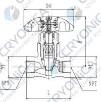 Криогенный запорный клапан CCK T361DA8-15 PN64