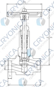 Криогенный игольчатый клапан CCK T455DB8-15 PN160